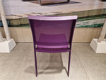 Alu Stapelstoel Nice Purple Mat + Purple Textilene