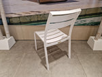 Alu Stapelstoel Nice Slat White Mat