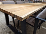 Tree Trunk Teak Tuintafel 240cm x 100cm Alu Frame Charcoal
