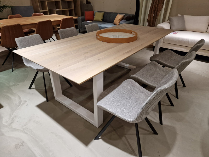 Tafelblad Eik Beveled Grau 220 x 100 cm EOL