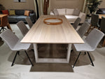 Tafelblad Eik Beveled Grau 220 x 100 cm EOL