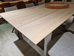 Tafelblad Eik Beveled Grau 220 x 100 cm EOL