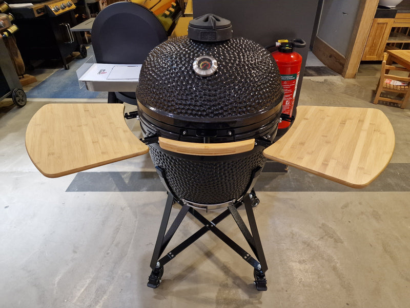 XL Kamado Black Dia 59cm met Inox Rooster