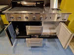 Luciano Inox Gasbarbecue Met Inbouwkoelkast Boretti