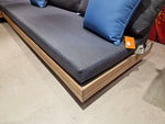 Los Angeles Hoeklounge 4-delig - Steel Frame Black + Light Teal Look