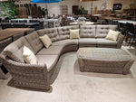 Alu Lounge Set Wicker Texas - 1x 3-zit + 2x 1-zit
