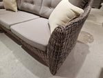 Alu Lounge Set Wicker Texas - 1x 3-zit + 2x 1-zit