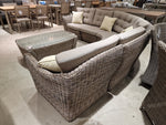 Alu Lounge Set Wicker Texas - 1x 3-zit + 2x 1-zit