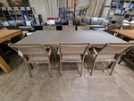 Alu Tuintafel Cleopatra Champagne Mat + Glas Top Taupe - 220cm x 100cm