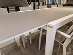 ALU Tuintafel Uitschuifbaar Lissabon White Mat 220-330 cm x 106 cm