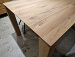 Eik Interieurtafel Slice Rechthoekig 200 x 100cm Naturel Verfijnd met Blokpoten