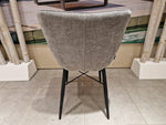 Interieurstoel Mikki - Stof Miami Ash - Zwarte Poten