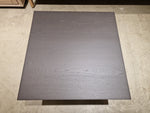 Eik Salontafel Tygo Vierkant 60 x 60cm Wenge met Zwart Metalen Onderstel