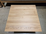 Eik Salontafel Tygo Vierkant 70 x 70cm Naturel met Zwart Metalen Onderstel
