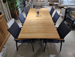 Teak Tuintafel Orlando Rechthoekig 220 x 100 cm Alu Frame Charcoal