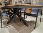 Teak Tuintafel Orlando Rechthoekig 220 x 100 cm Alu Frame Charcoal