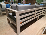 Hamilton Teak Lounge 3-zit + 2x 1-zit Club + Salontafel - Instant Grey Brushed